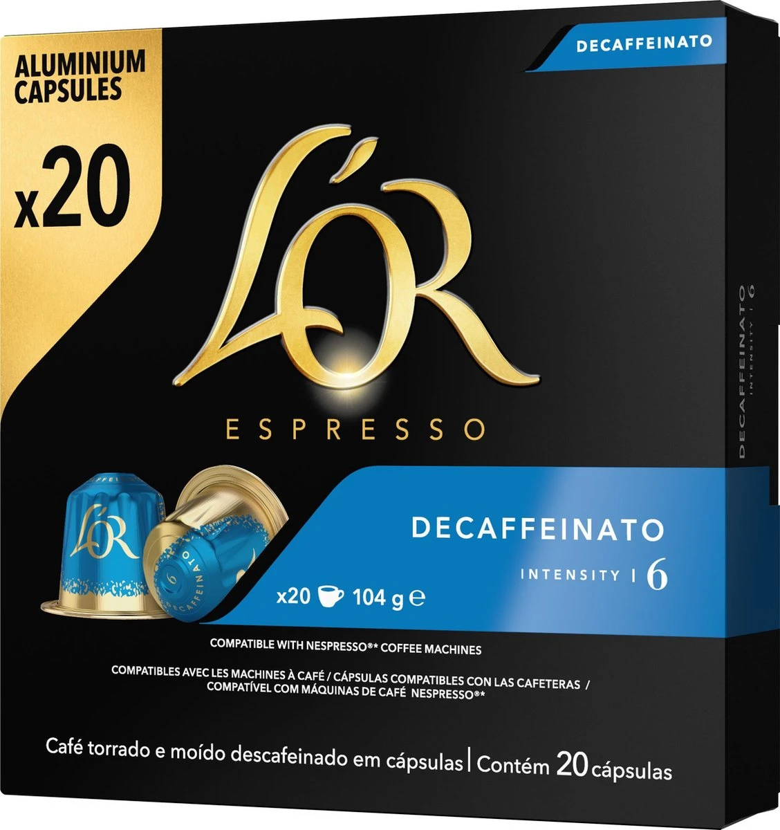 L'OR Espresso Decaffeinato (6) - 10 X 20 Koffiecups - Afbeelding 10