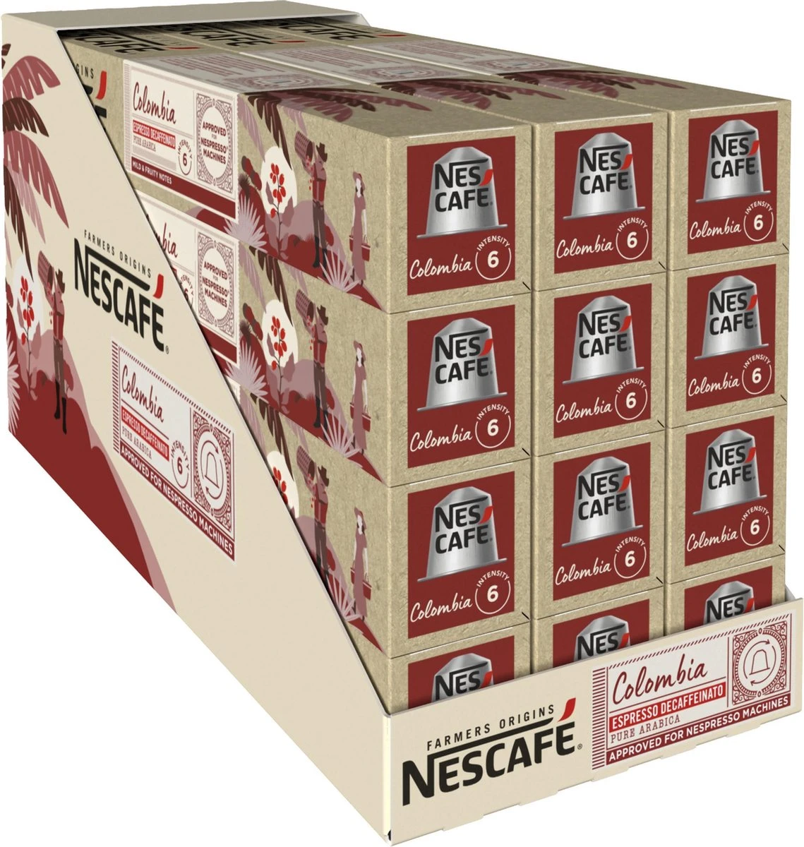 Nescafé Farmers Origins Colombia Espresso Decafé Capsules - 120 Koffiecups