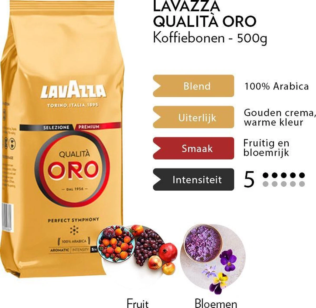 Lavazza Qualità Oro Koffiebonen 6 X 500g - Afbeelding 3