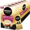 Nescafé Gold Amaretto Latte Oploskoffie - 6 Doosjes à 8 Zakjes