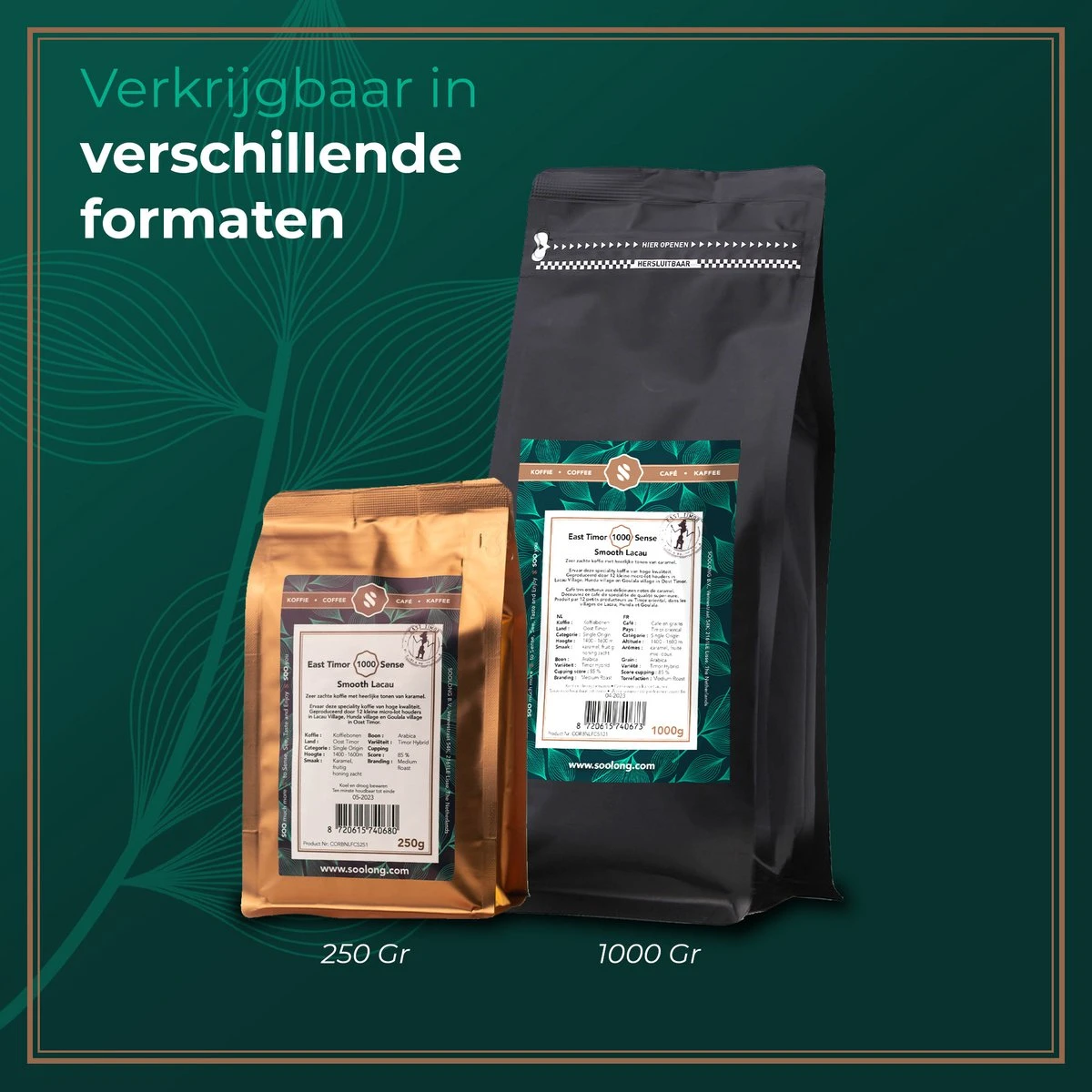 Soolong Sense Oost Timor Nr1000 Koffiebonen Smooth Lacau - Speciality Koffie Arabica Medium Roast Met Rijke Kruidige Smaak Met Heerlijke Ondertonen Van Karamel - Zak 250gram - Afbeelding 5