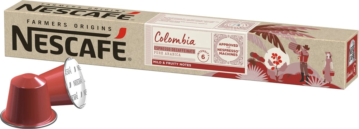 Nescafé Farmers Origins Colombia Espresso Decafé Capsules - 120 Koffiecups - Afbeelding 2