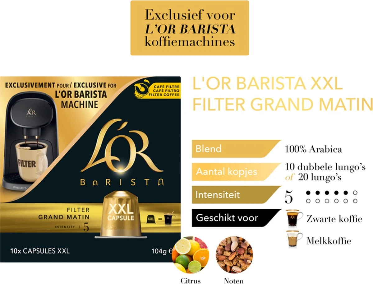 L'OR BARISTA XXL Filter Grand Matin (5) - 5 X 10 Koffiecups - Afbeelding 6