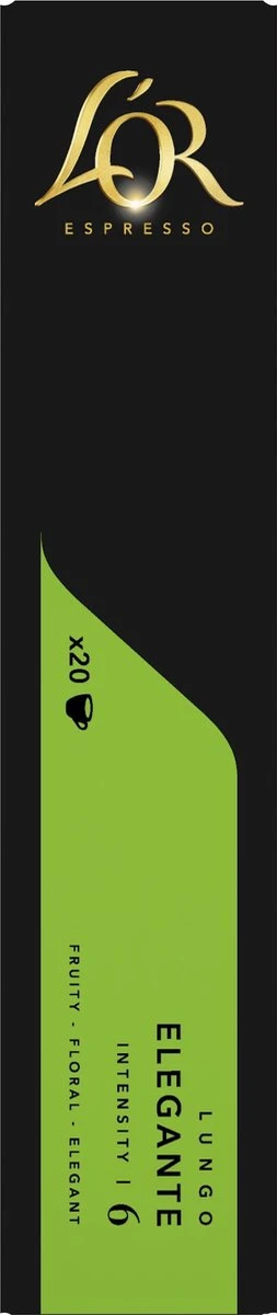 L'OR Lungo Elegante Koffiecups - Intensiteit 6/12 - 10 X 20 Capsules - Afbeelding 9