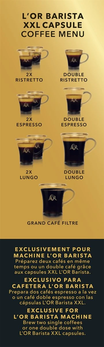 L'OR BARISTA XXL Ristretto (11) - 5 X 10 Koffiecups - Afbeelding 4