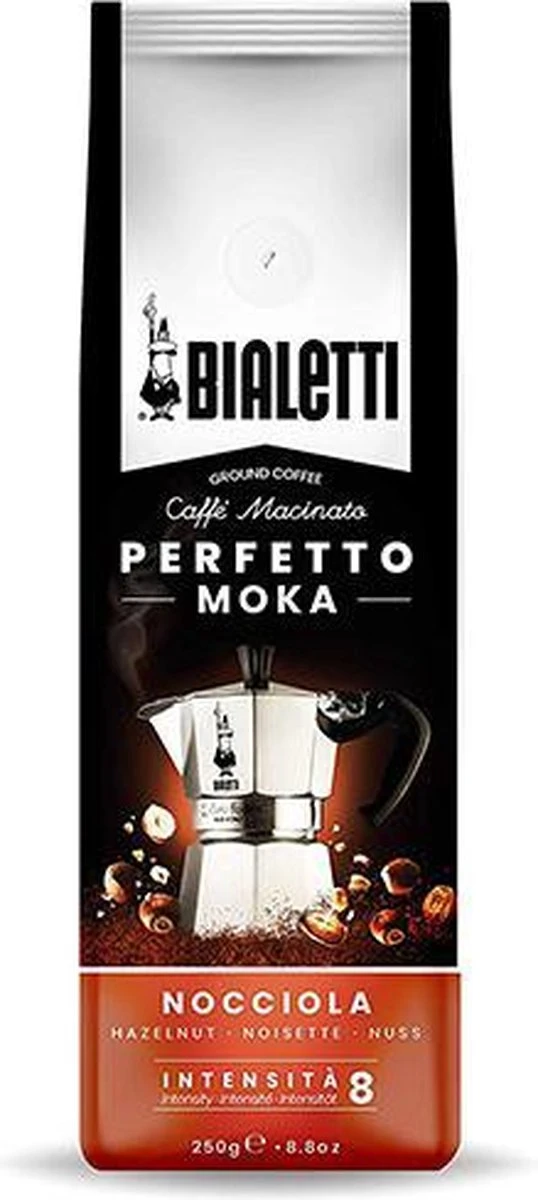 Bialetti Perfetto Moka Gemalen Koffie Proefpakket - 4 X 250 Gram - Classico, Intenso, Delicato En Nocciola - Afbeelding 2