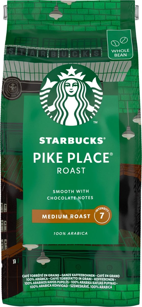 Starbucks Pike Place Medium Roast Koffiebonen - 4 Zakken à 450 Gram - Afbeelding 2