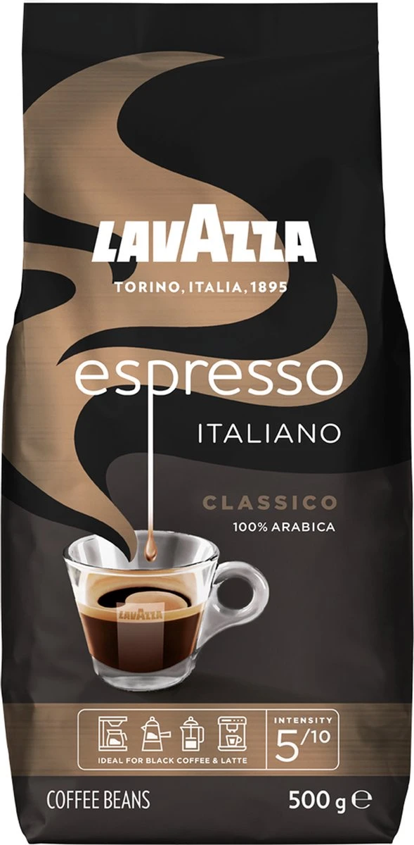 Lavazza Espresso Italiano Classico Koffiebonen - 500 Gram X4 - Afbeelding 5
