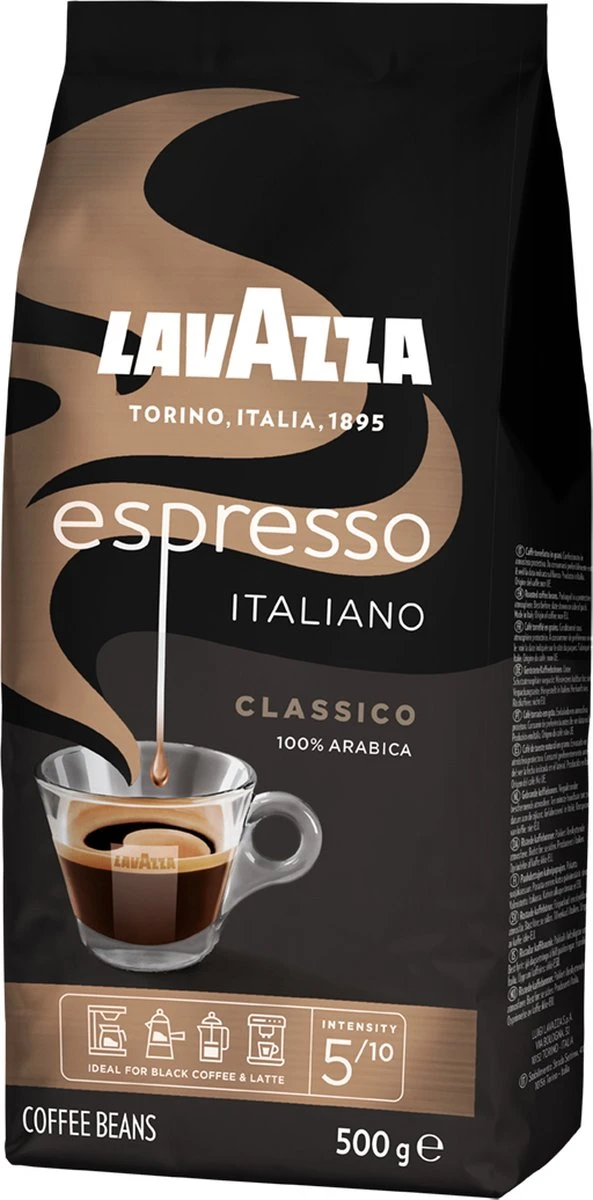 Lavazza Espresso Italiano Classico Koffiebonen - 500 Gram X4 - Afbeelding 3