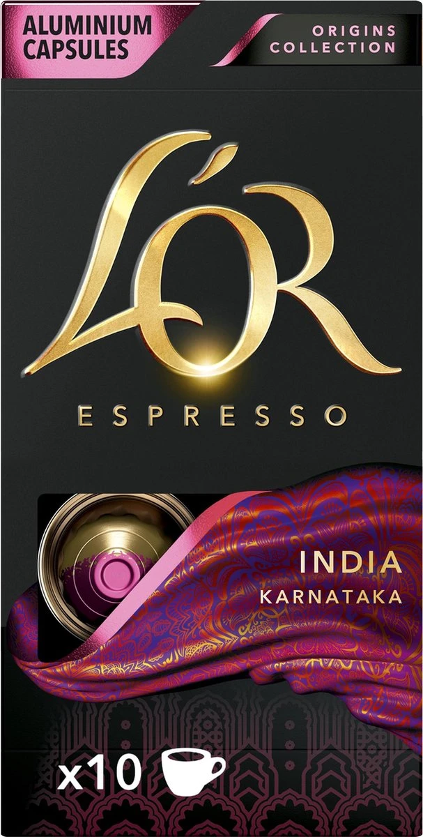 L'OR Espresso Origins India (10) - 10 X 10 Koffiecups - Afbeelding 6