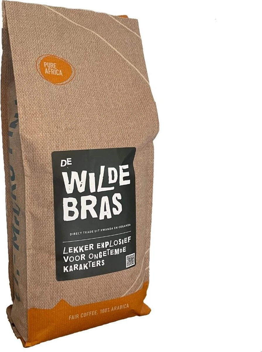 De Wildebras Arabica Koffiebonen 1kg - Rwanda & Oeganda
