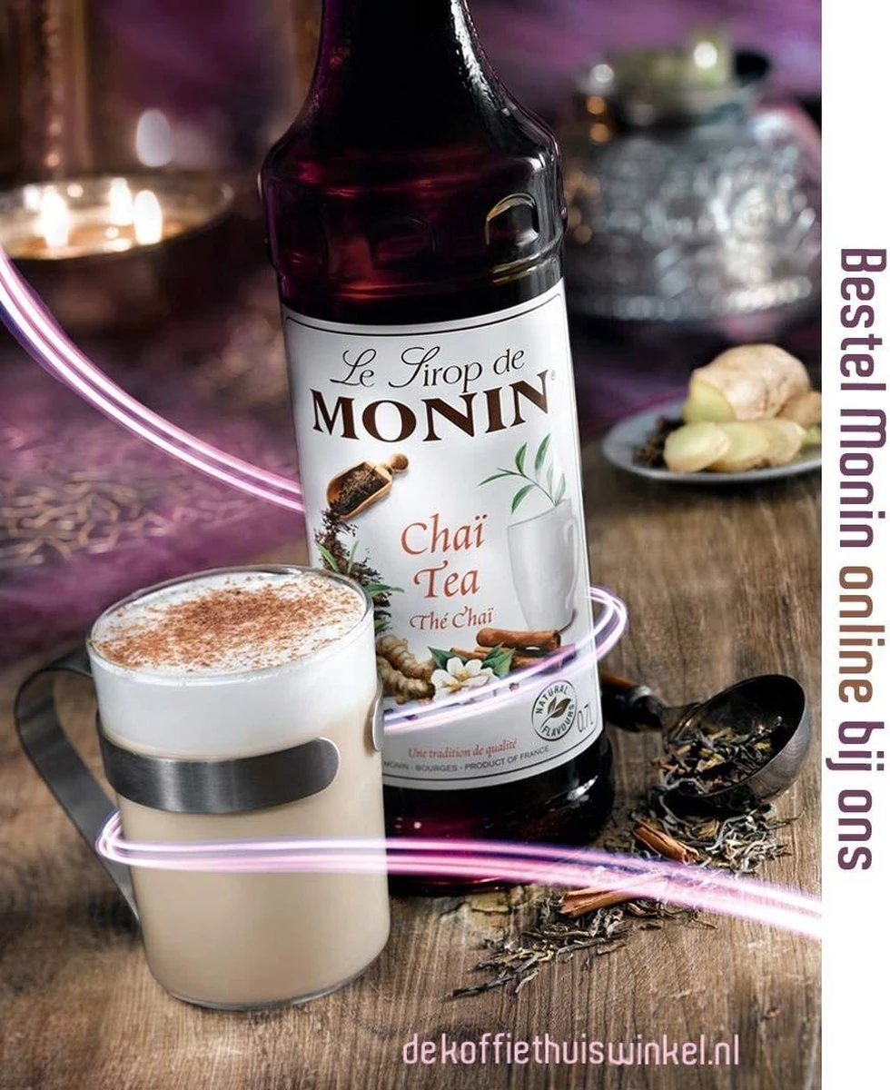 Monin Koffie/Thee Siroop Fles - Chai Tea - 70cl - Afbeelding 2